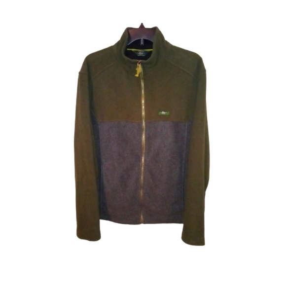 Unisex Fleece Jacket Bass Zip Lightweight Outdoor Aesthetic Color- Blocked L - Picture 1 of 12